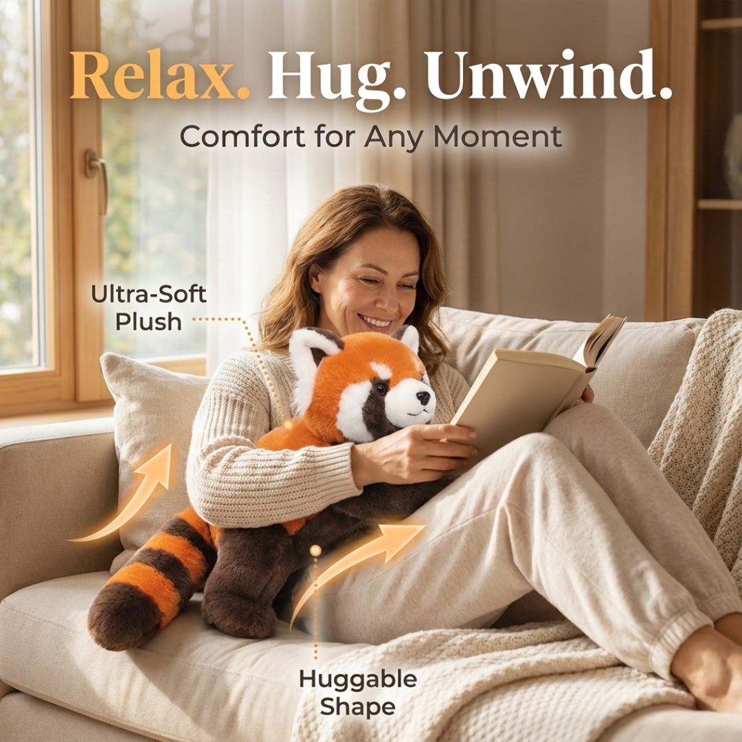 Weighted Red Panda Stuffed Animal